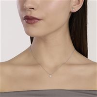 Collana Mabina Donna in Argento Diamante Lab Grown 0.08 Ct 553887 - 553887
